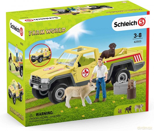 Schleich Samochód weterynarza na farmie [FIGURKA]