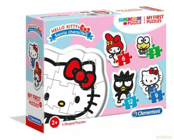 CLEMENTONI 3-6-9-12 el. Moje Pierwsze Puzzle Hello Kitty [PUZZLE]