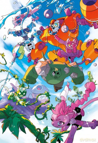 CLEMENTONI 104 el. Maxi Super friends [PUZZLE]