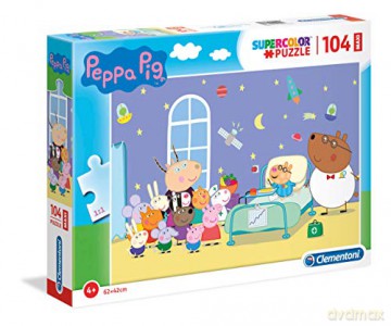 CLEMENTONI 104 el. Maxi Świnka Peppa [PUZZLE]