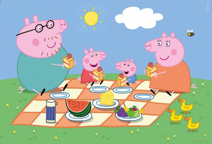 CLEMENTONI 24 el. Maxi Świnka Peppa [PUZZLE]