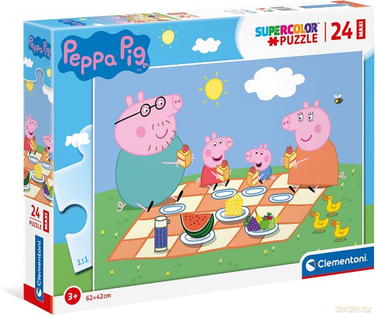 CLEMENTONI 24 el. Maxi Świnka Peppa [PUZZLE]