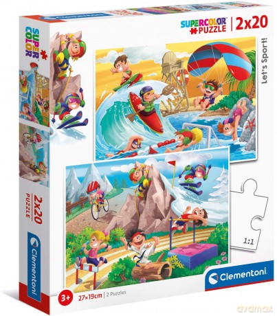 CLEMENTONI 2x20 el. Let's sport [PUZZLE]
