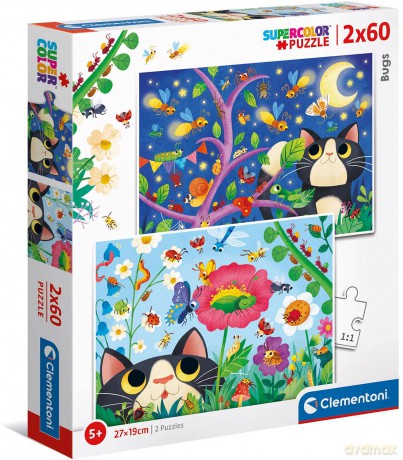 CLEMENTONI 2x60 el. Bugs [PUZZLE]