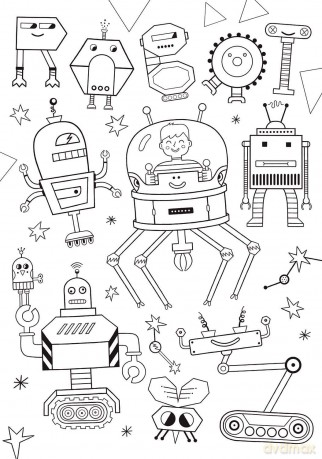 CLEMENTONI 60 el. Double Face Robot [PUZZLE]