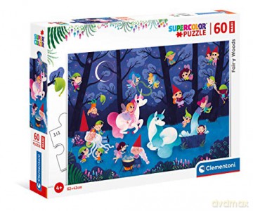 CLEMENTONI 60 el. Maxi Fairy Woods Leśne wróżki [PUZZLE]