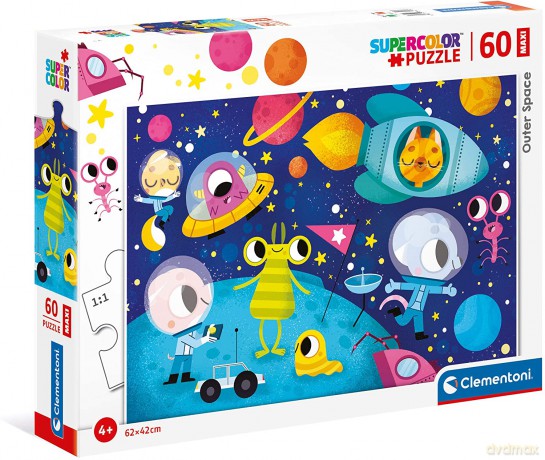 CLEMENTONI 60 el. Maxi Outer Space Kosmos [PUZZLE]