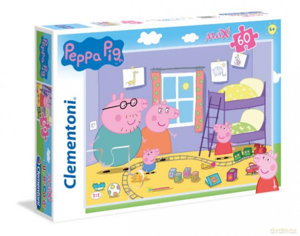 CLEMENTONI 60 el. Maxi Świnka Peppa [PUZZLE]