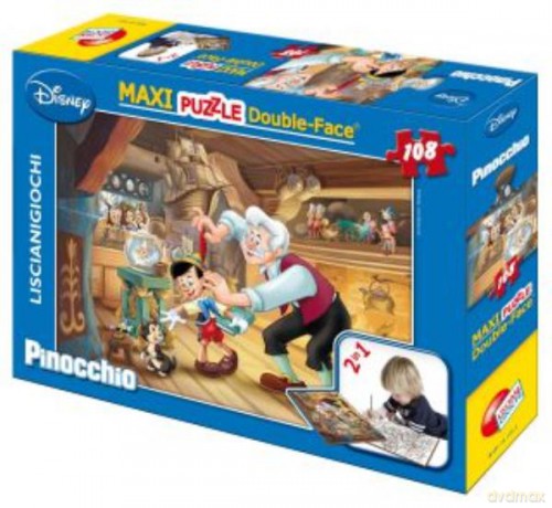 LISCIANI dwustronne MAXI 108 el. 4 wzory [PUZZLE]