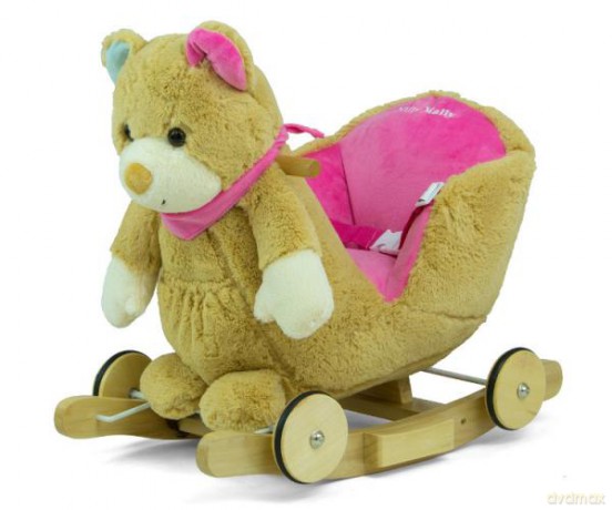 Miś Polly na biegunach różowy