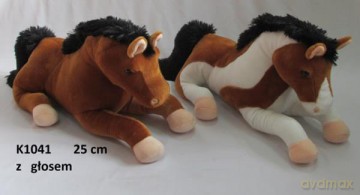 Koń 2 kolory z głosem 25 cm