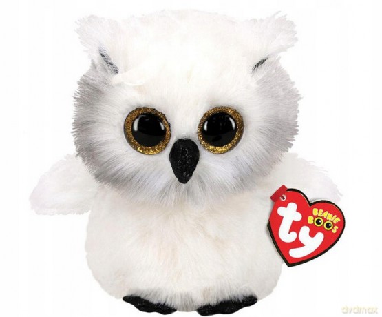 TY BEANIE BOOS Austin biała sowa 15 cm