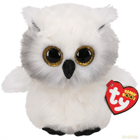 TY BEANIE BOOS Austin biała sowa 24 cm