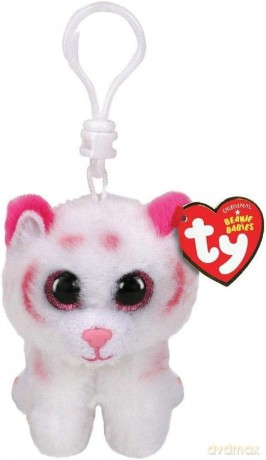TY BEANIE BOOS Clip Tabor różowo-biały tygrys 8,5 cm