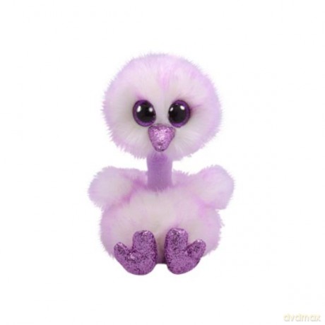 TY BEANIE BOOS Kenya lawendowy struś 15 cm