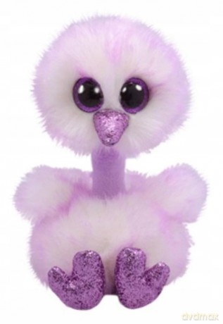 TY BEANIE BOOS Kenya lawendowy struś 24 cm