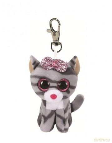 TY BEANIE BOOS Kiki szary kotek 8,5 cm brelok