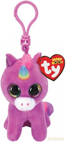 TY BEANIE BOOS Rosette fioletowy jednorożec 8,5 cm Clip