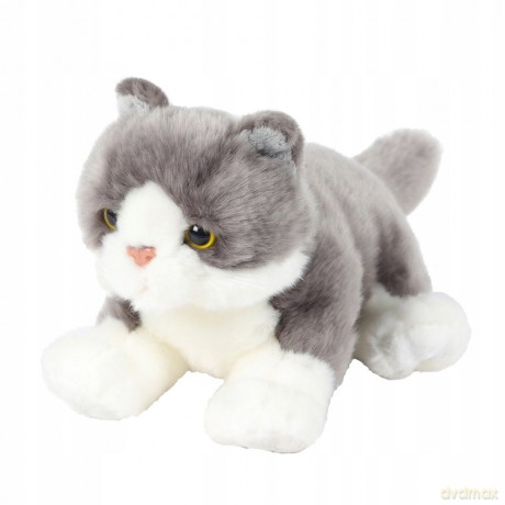 Kot leżący szary 30 cm BEPPE