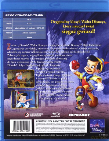 Pinokio (Disney) [Blu-Ray]