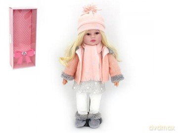 Lalka 45 cm stylowa z dźwiękiem