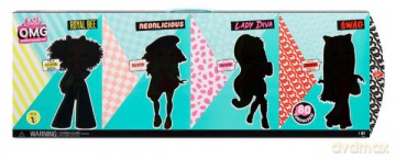 LOL Surprise! OMG 4-pak Lalki Swag Diva Neonlicious Royal