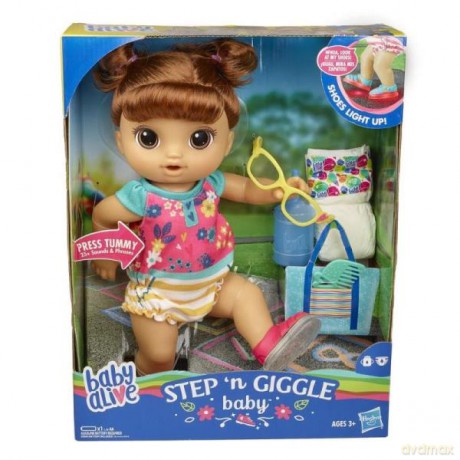 Baby Alive Step n Giggle dziewczynka bruneta HASBRO