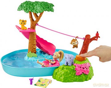 Barbie Dreamhouse Adventures Chelsea Wakacyjna przygoda w basenie MATTEL