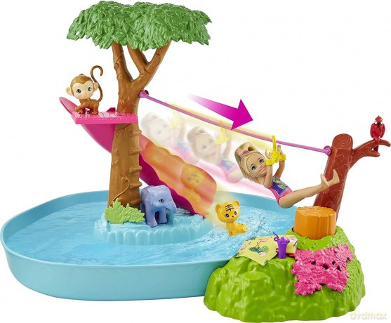 Barbie Dreamhouse Adventures Chelsea Wakacyjna przygoda w basenie MATTEL
