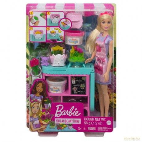 Barbie Kwiaciarnia zestaw + lalka MATTEL