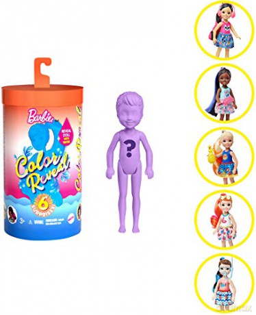 Lalka Barbie Chelsea Kolorowa niespodzianka II plaża