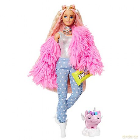 Barbie Lalka EXTRA MODA + akcesoria MATTEL