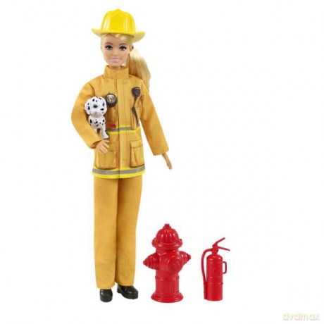 Barbie Lalka Kariera deluxe Strażaczka MATTEL