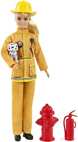 Barbie Lalka Kariera deluxe Strażaczka MATTEL