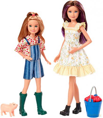 Barbie Lalki Skipper i Stacie na farmie MATTEL