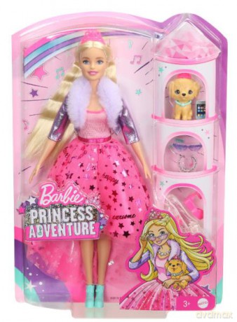 Barbie Przygody Księżniczek Lalka MATTEL