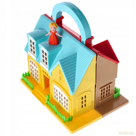 Domek dla lalek + akcesoria 37x25x8 cm