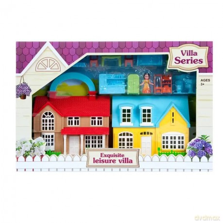Domek dla lalek + akcesoria 37x25x8 cm