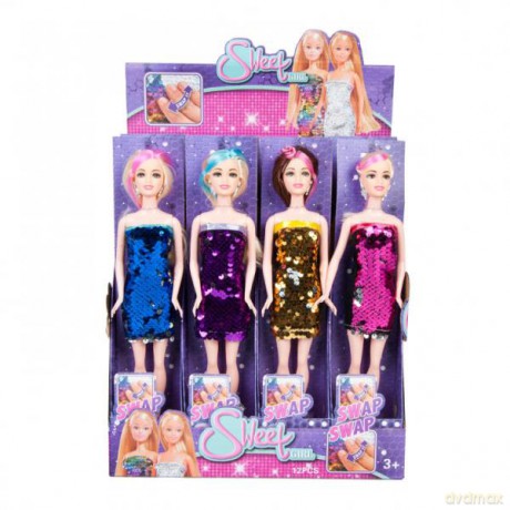 Lalka 29 cm cekiny