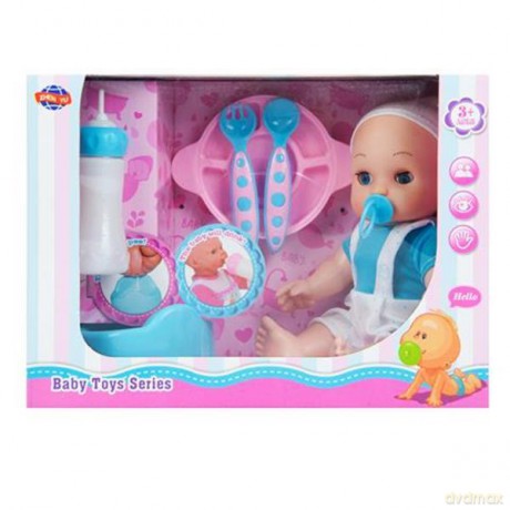Lalka bobas 25 cm + akcesoria 27x20x13 cm