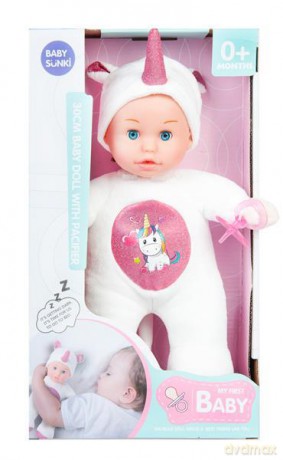 Lalka bobas miękki 30 cm + akcesoria
