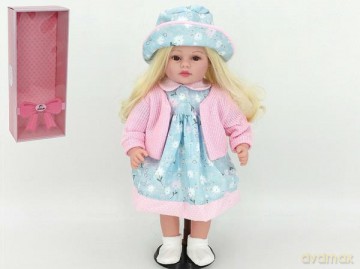 Lalka stylowa 45 cm letnia sukienka w pudełku ADAR