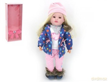 Lalka stylowa 45 cm z polskim dźwiękiem w pudełku ADAR