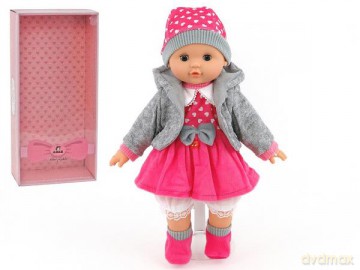 Lalka z dźwiękiem dziewczynka 40 cm w pudełku ADAR