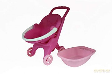 Polesie wózek plastikowy Taczka Pink Line 3x1 w siatce