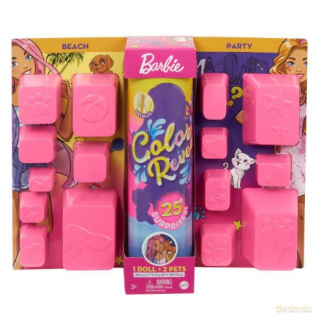 PROMO Barbie Lalka Kolorowa Maxi niespodzianka