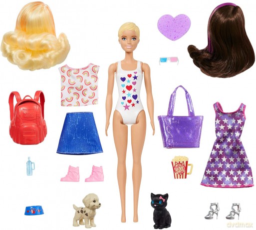 PROMO Barbie Lalka Kolorowa Maxi niespodzianka