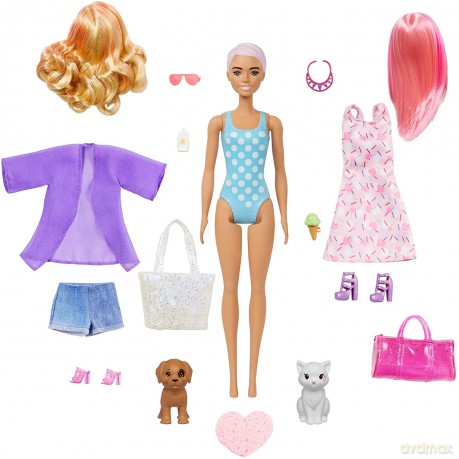 PROMO Barbie Lalka Kolorowa Maxi niespodzianka