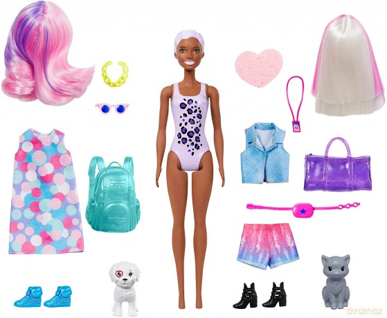 PROMO Barbie Lalka Kolorowa Maxi niespodzianka