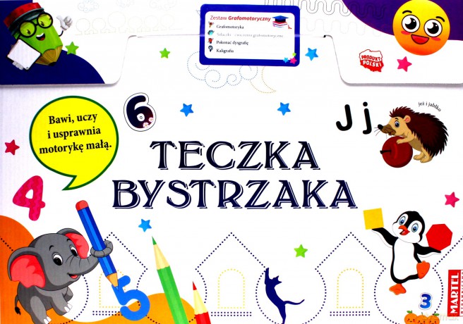 Teczka bystrzaka - Zestaw grafomotoryczny [KSIĄŻKA]